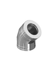 Сэндвич-колено 135° (304/0,8мм + нерж.+ ceramics) Ф150х210