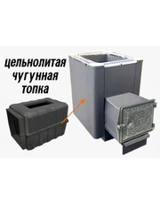 Банная чугунная печь Березка 