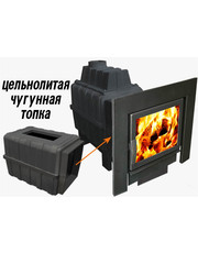 Банная чугунная печь Березка 