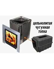 Банная чугунная печь Березка 
